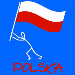 t-shirt  Polska Ludzik